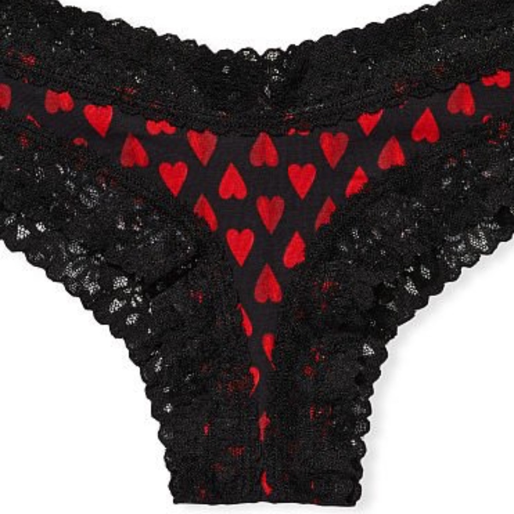 VS❤️ Lace Waist Cheeky Hearts Victoria's Secret Valentine’s Day NWT - Picture 13 of 16